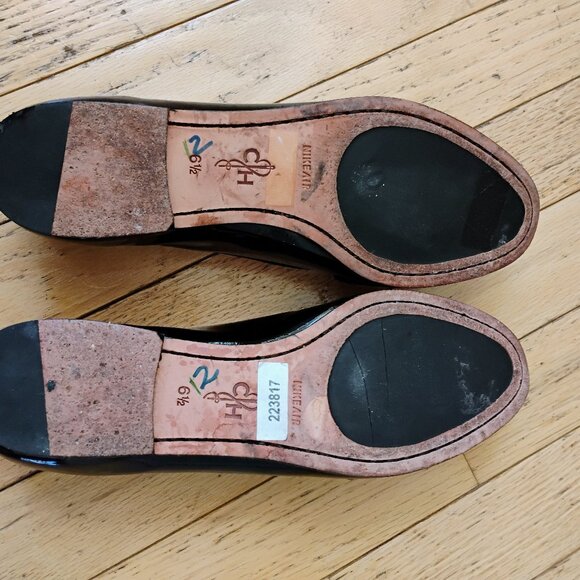 Cole Haan / Nike Air Black Patent Leather Penny Loafers 6.5 - Picture 4 of 5